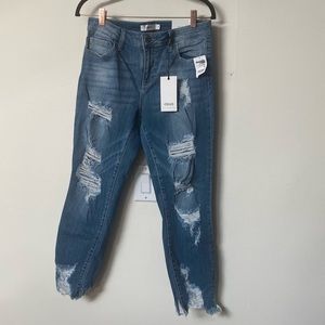 Cello raw hem skinny jeans